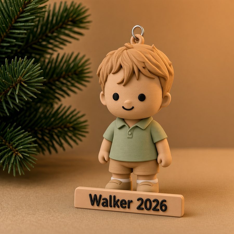 Mini Me ornament of a child, concept render
